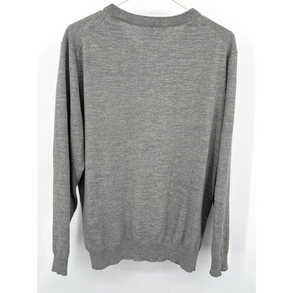 Vineyard Vines Performance Sweater Mens Size Large Gray Merino Wool - Picture 4 of 5